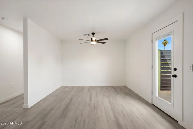 wooden floor in an empty room