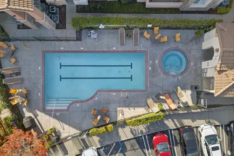 an aerial view of a city