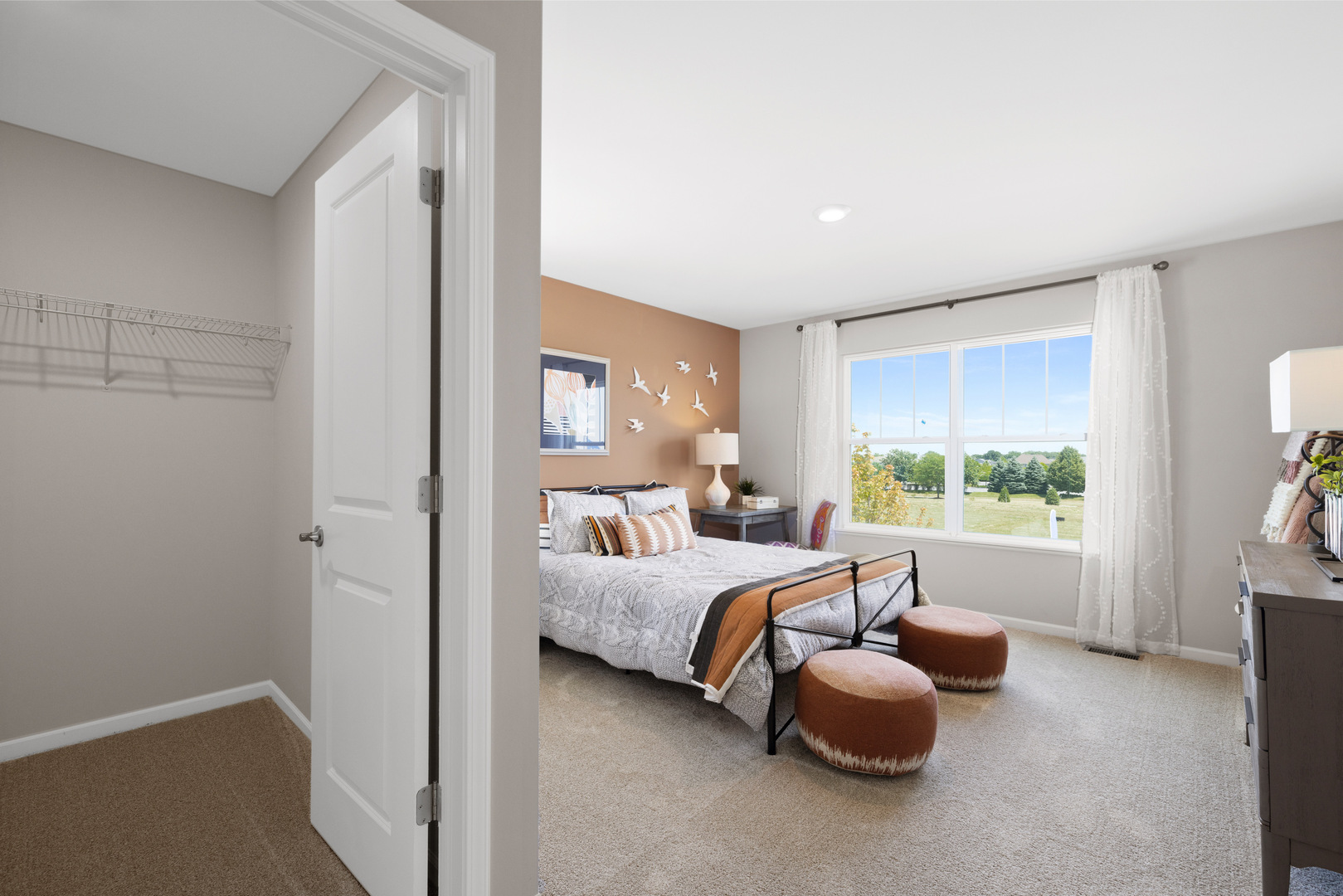 1040 Waterford Street Algonquin, IL 60102 - Photo 13 of 18 a bedroom with furniture and a large window