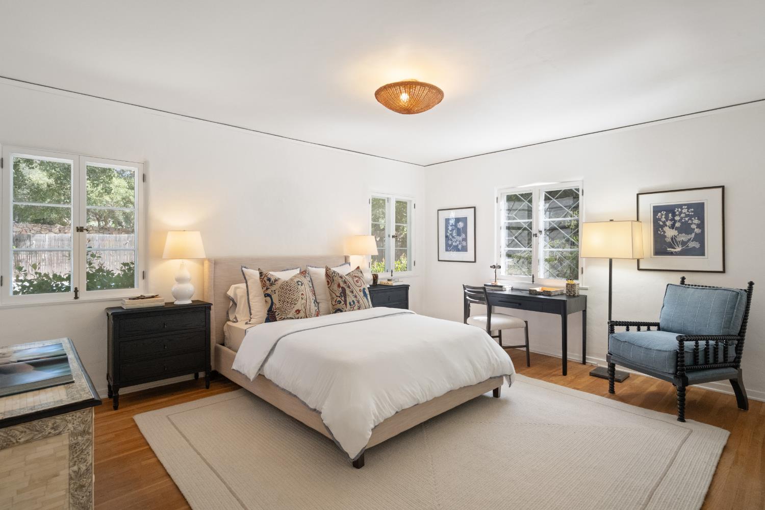 3935 Thacher Road Ojai, CA 93023 - Photo 28 of 50 a bedroom with a bed and a couch