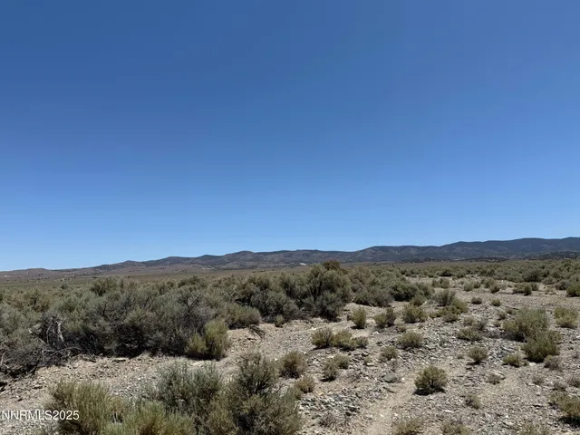 a view of a mountain range with trees in the background