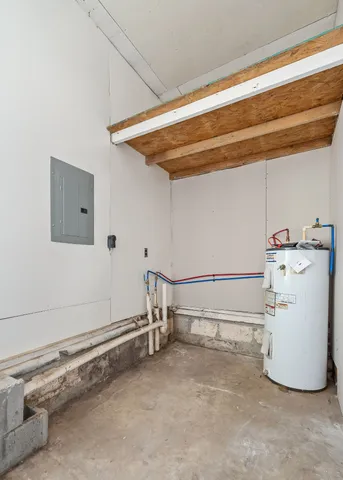 a utility room with a washer and dryer