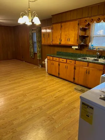 a view of a kitchen with a stove