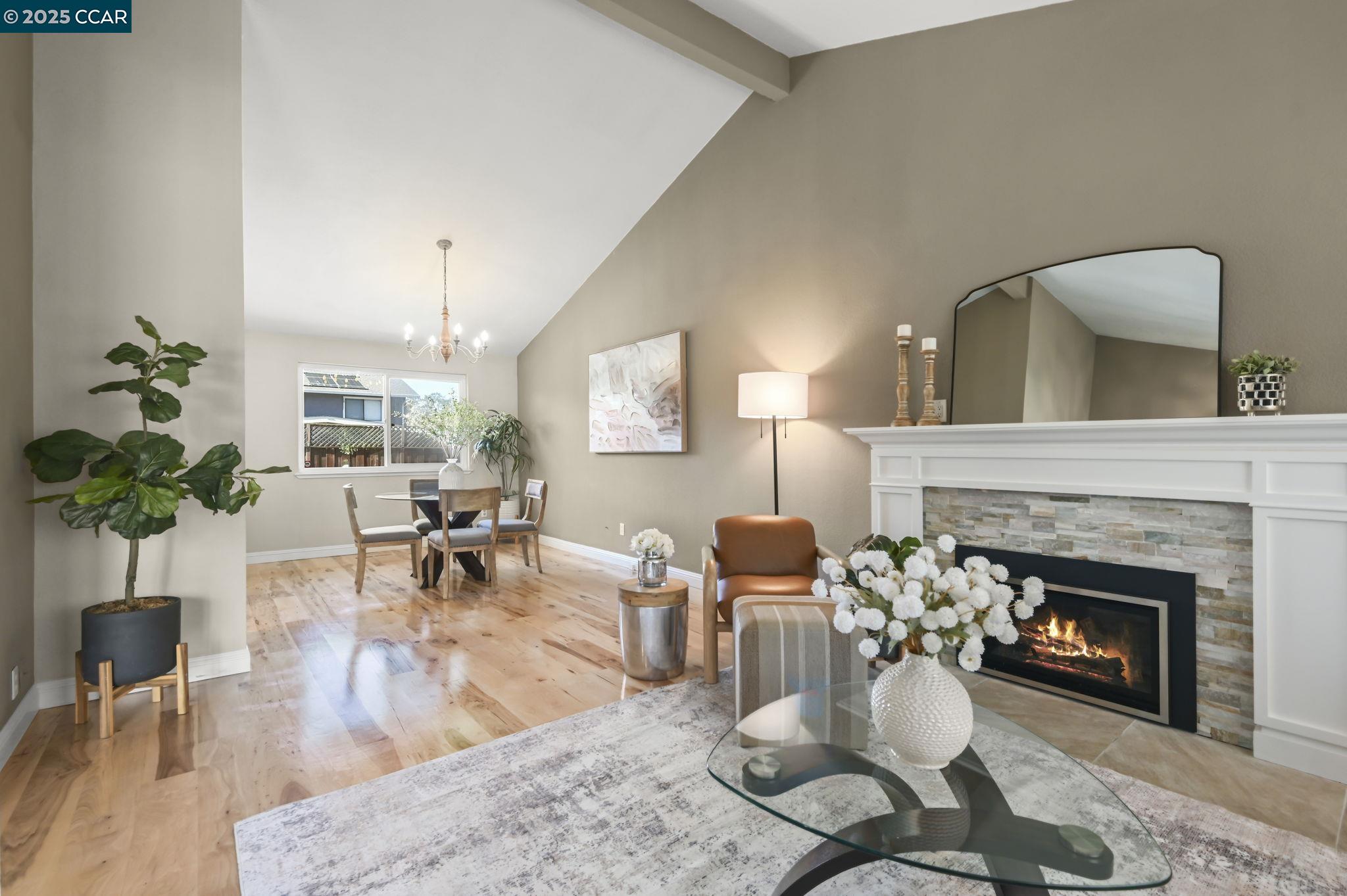 7 Atchinson Stage Road Clayton, CA 94517 - Photo 7 of 37 a living room with furniture and a fireplace