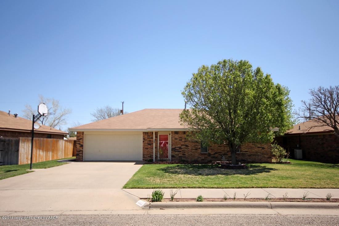 8105 Marni Trail Amarillo, TX 79110 - Photo 2 of 30 a front view of a house with a yard and garage