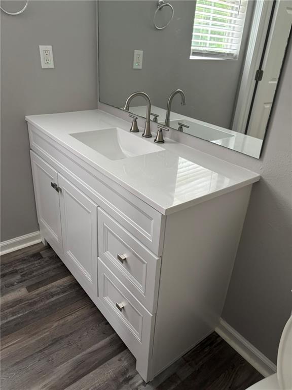 5739 Windfall Lane Lithonia, GA 30058 - Photo 23 of 36 a bathroom with a sink and a mirror
