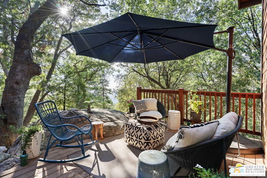 52352 Pine Ridge Road Idyllwild, CA 92549 - Photo 50 of 73 a patio view with a seating space