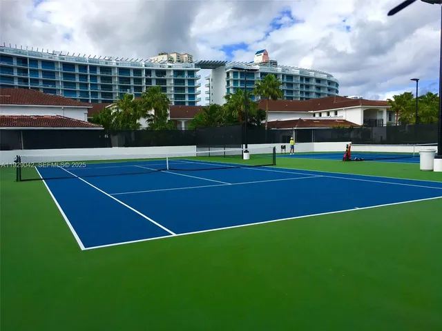 a view of a tennis court