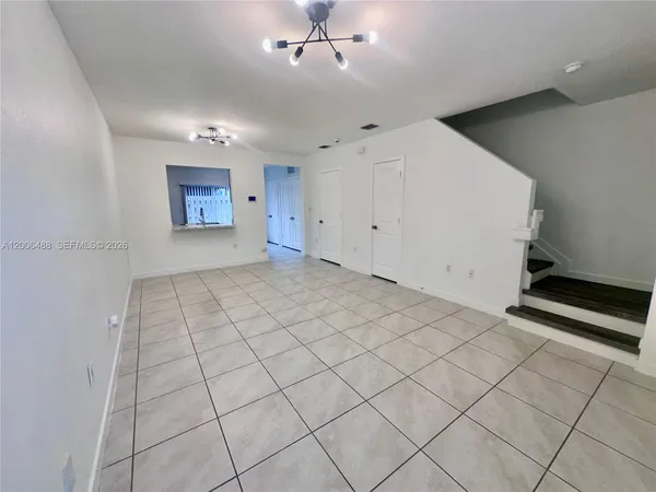 a view of an empty room
