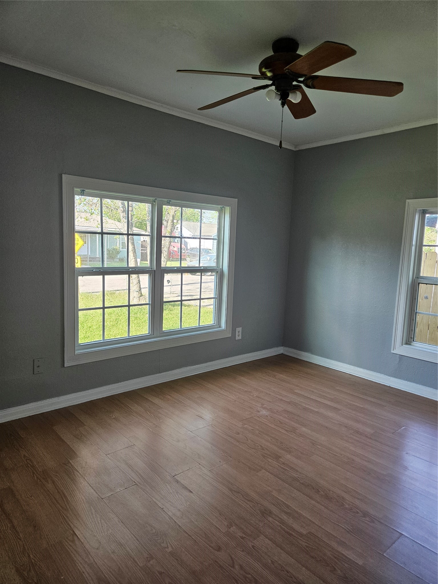 2017 3rd Street Galena Park, TX 77547 - Photo 17 of 23 a view of an empty room with a window and wooden floor