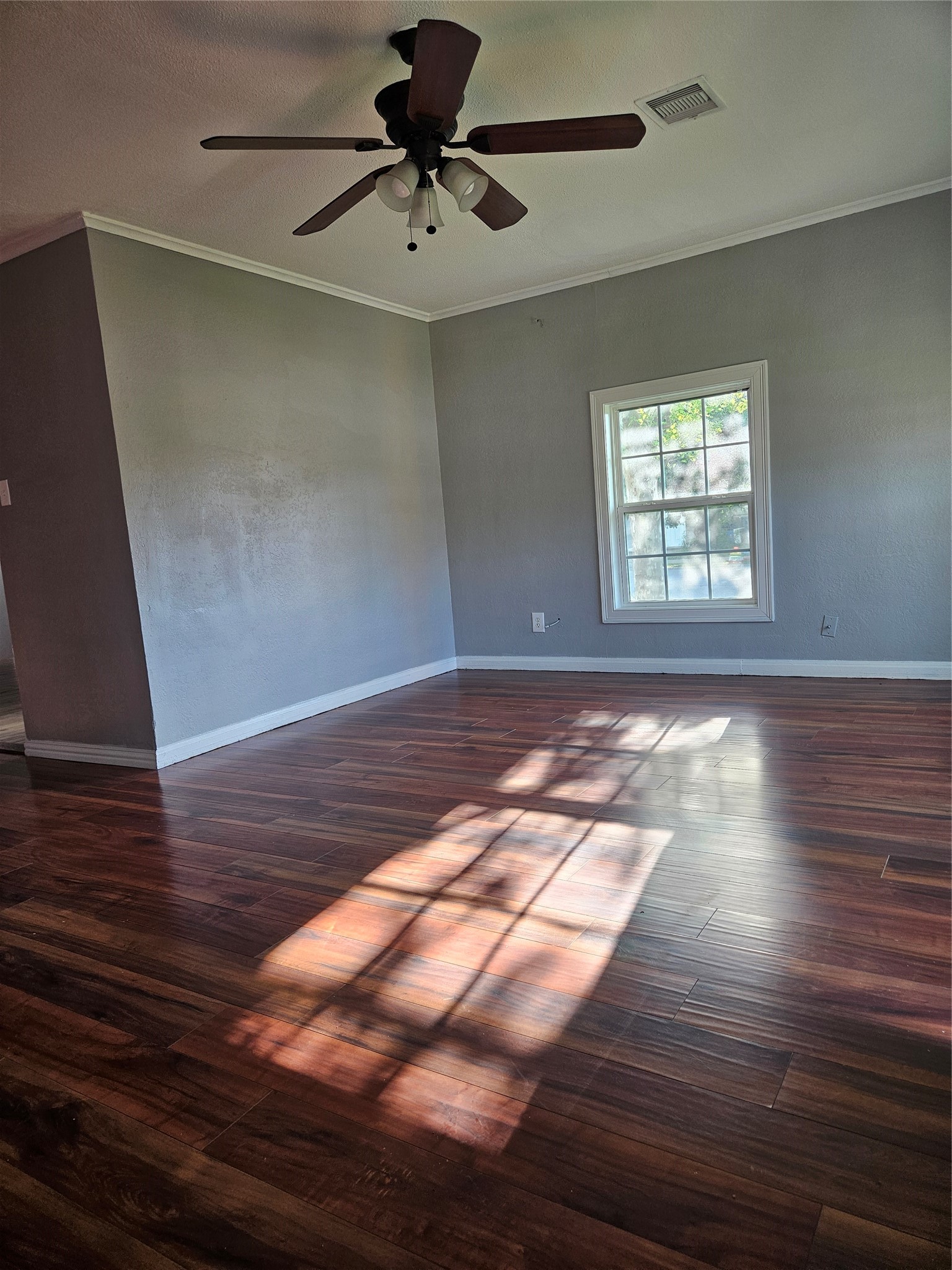 2017 3rd Street Galena Park, TX 77547 - Photo 23 of 23 a view of empty room with wooden floor and fan