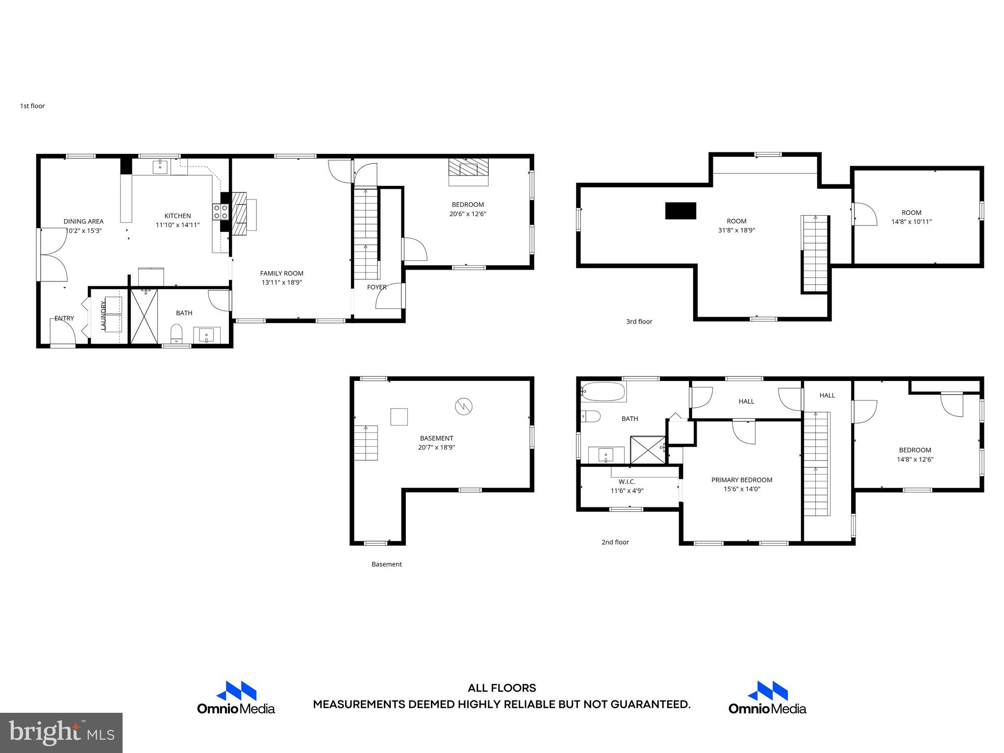 1007 Roland Heights Avenue Baltimore, MD 21211 - Photo 74 of 78 Floor plan all levels
