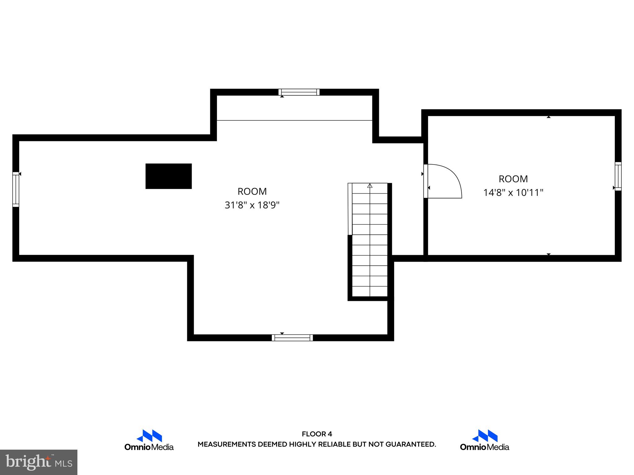 1007 Roland Heights Avenue Baltimore, MD 21211 - Photo 77 of 78 Floor plan attic 3rd level
