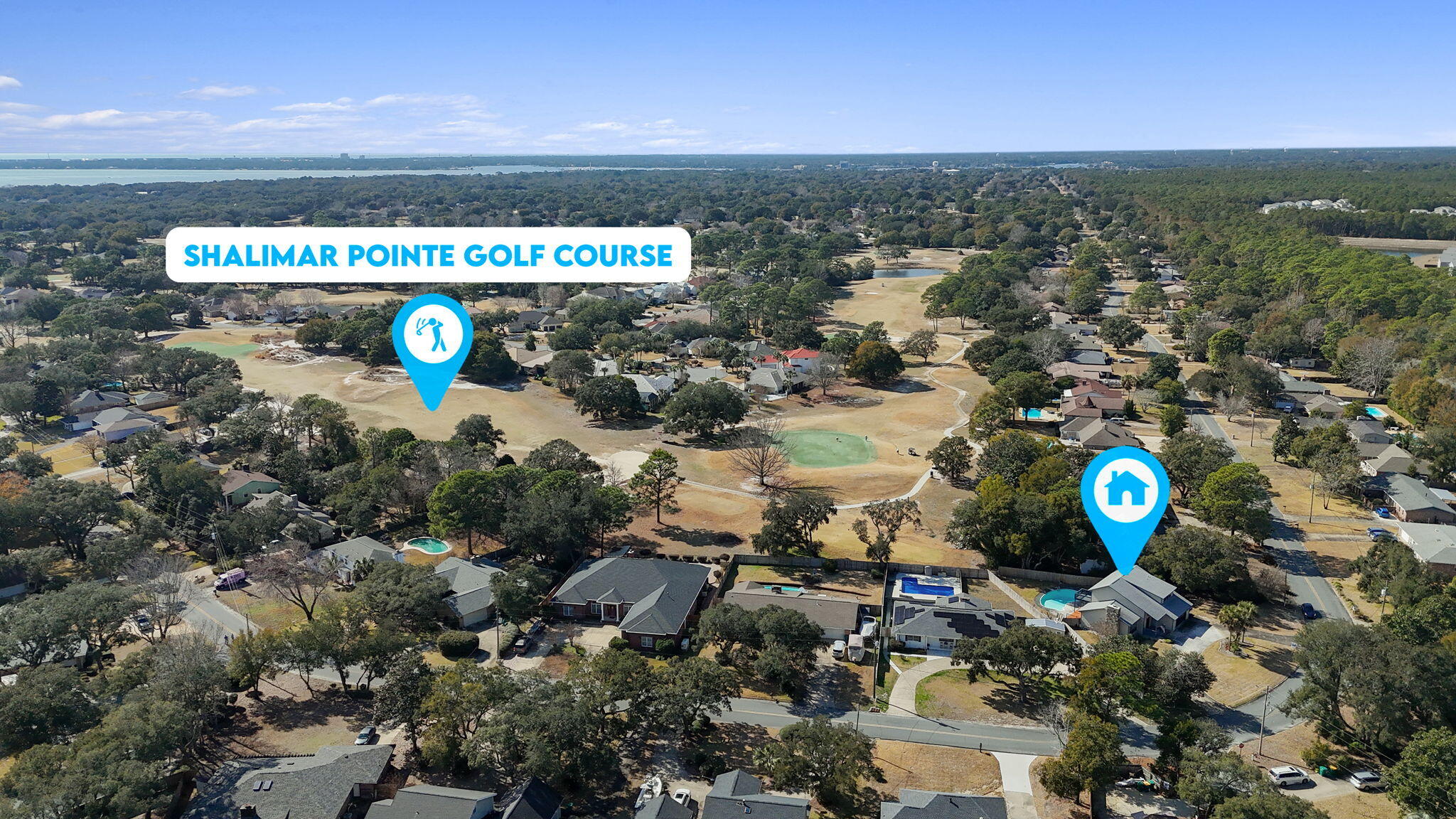 54 Country Club Road Shalimar, FL 32579 - Photo 54 of 58 Aerial