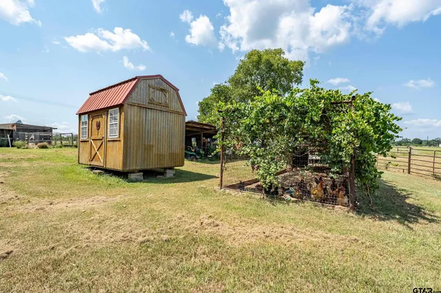 a view of a door of a road