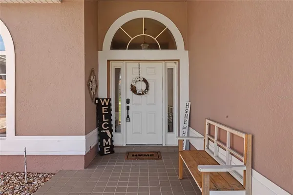 a view of an entryway door