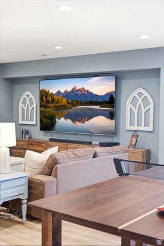 283 North 500 West Mapleton, UT 84664 - Photo 61 of 102 Living room with light wood finished floors and recessed lighting.