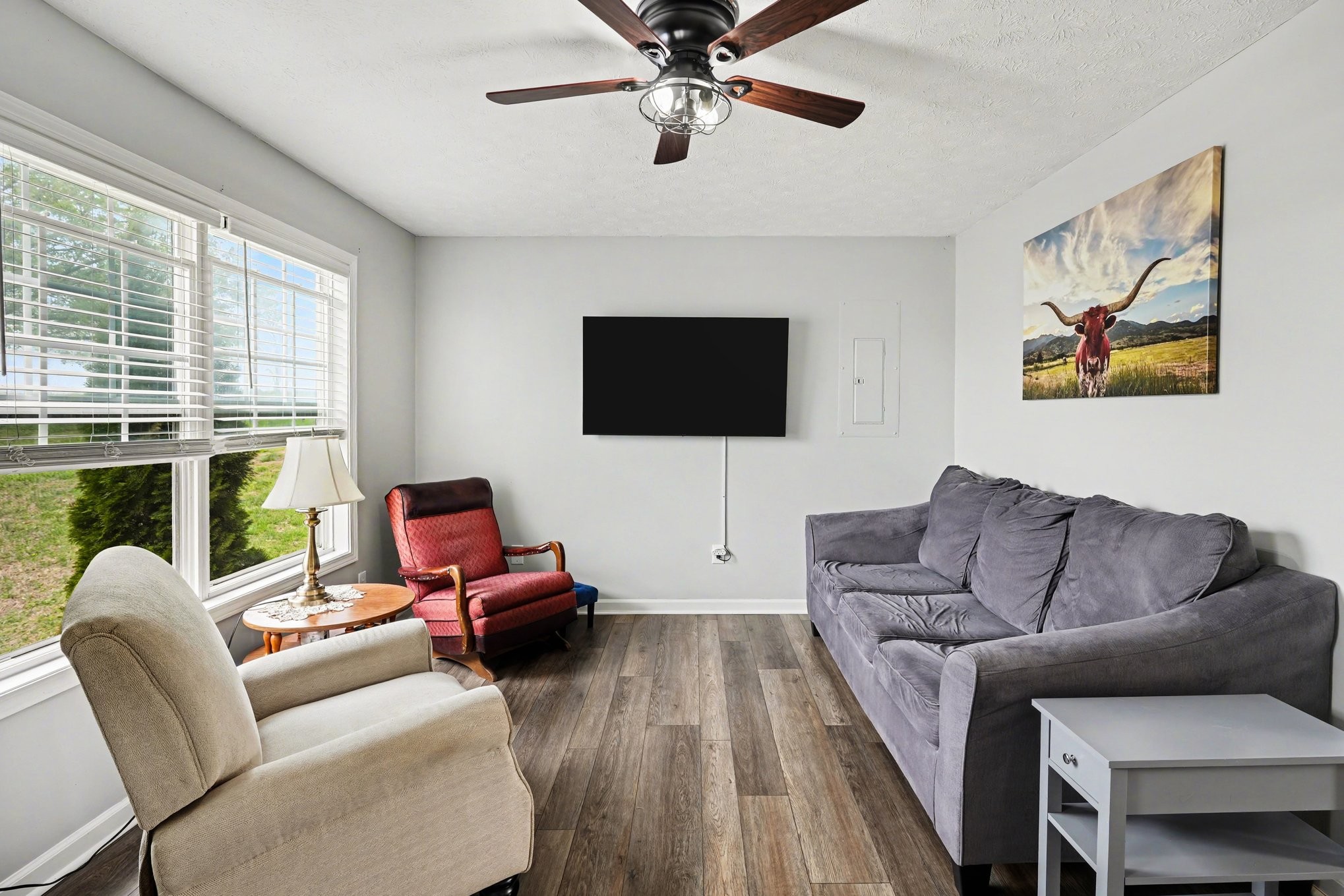 550 Gregory Road Westmoreland, TN 37186 - Photo 4 of 26 a living room with furniture and a flat screen tv