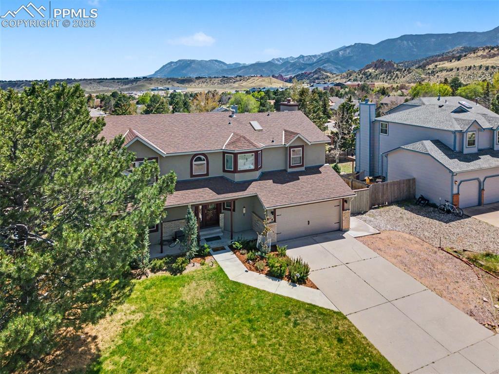 2345 Ramsgate Terrace Colorado Springs, CO 80919 - Photo 42 of 46 Aerial view of the front of the home.
