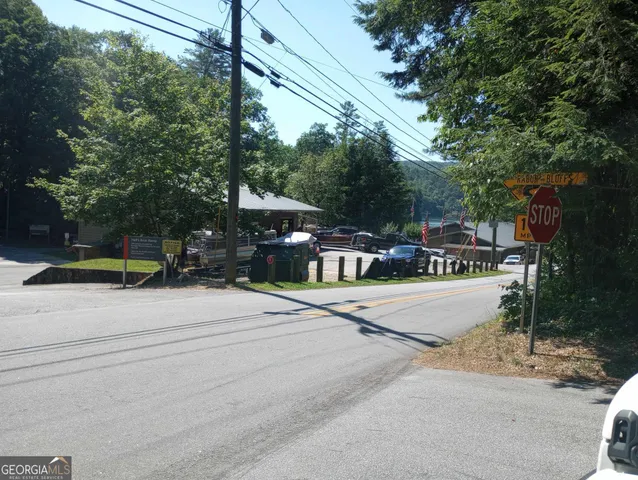 a view of a lake with a house