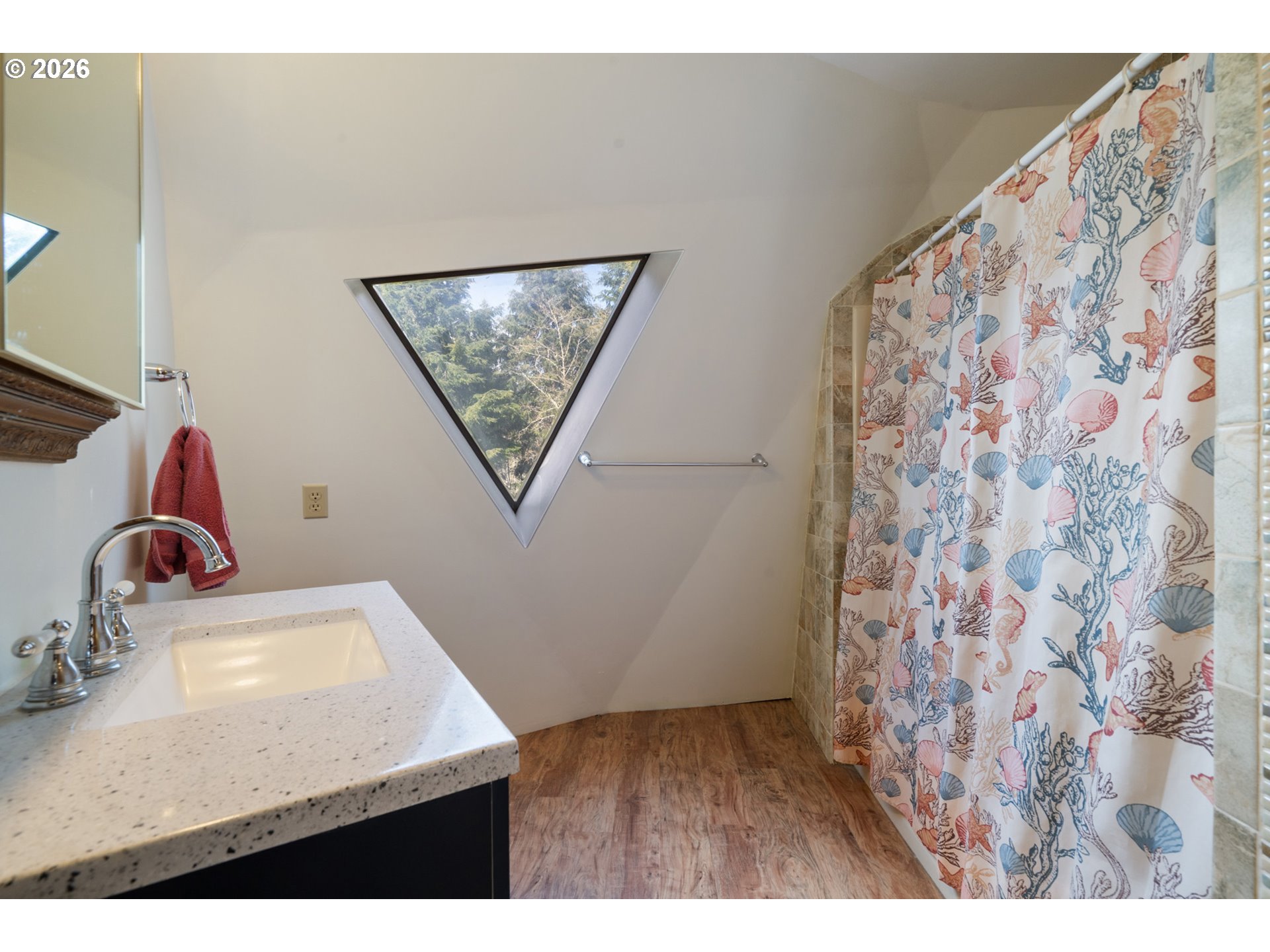 2500 Whiskey Creek Road Tillamook, OR 97141 - Photo 19 of 46 a bathroom with a sink and a mirror