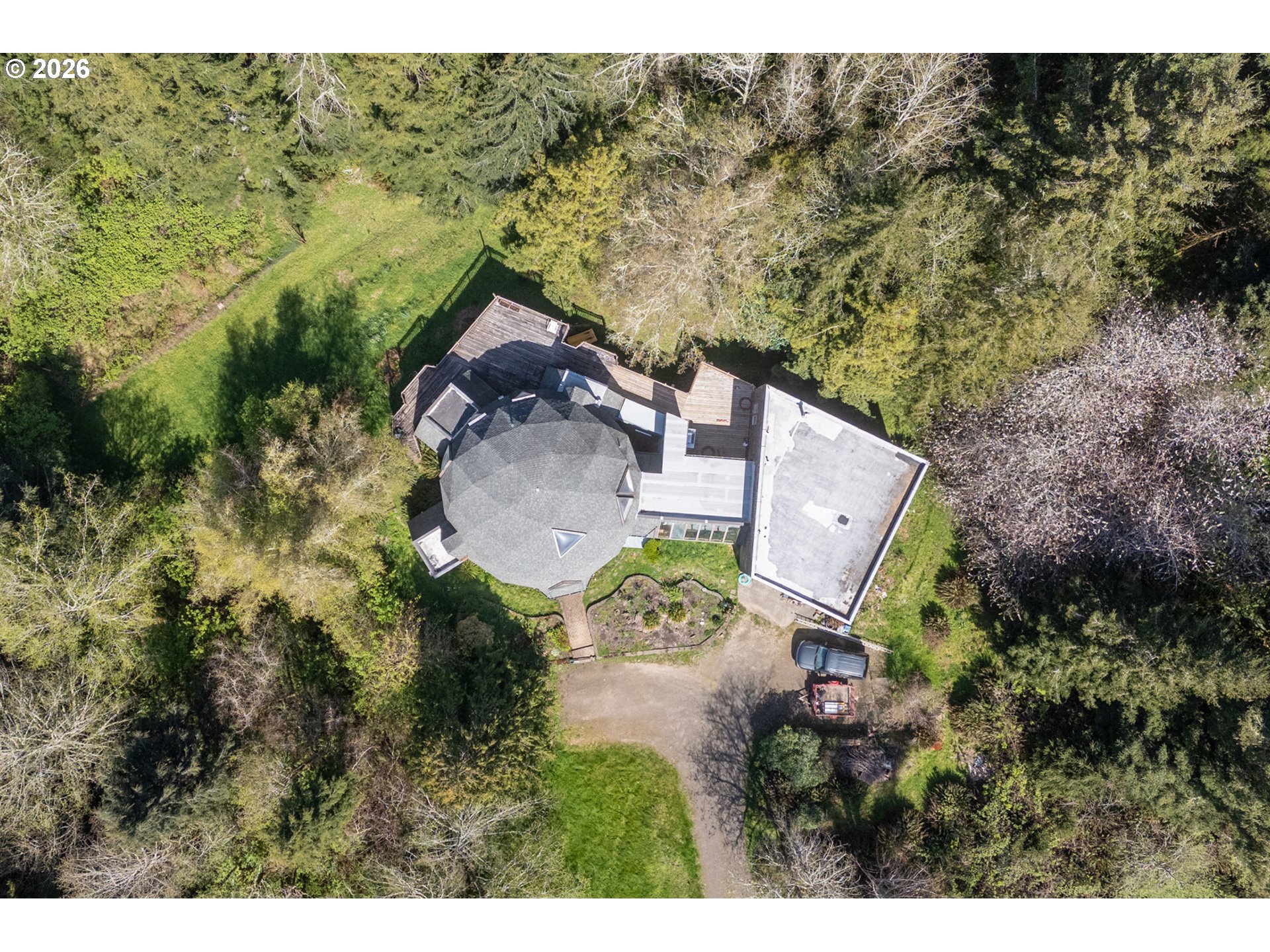 2500 Whiskey Creek Road Tillamook, OR 97141 - Photo 2 of 46 an aerial view of house with yard