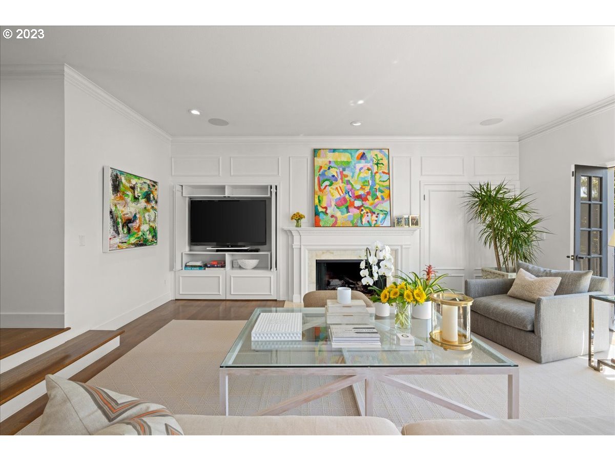 7470 Southwest Westgate Way Portland, OR 97225 - Photo 7 of 41 a living room with furniture and a flat screen tv