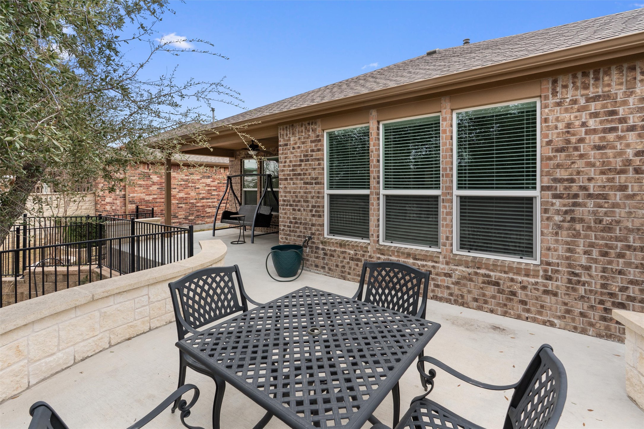 706 Kite Ridge Street Georgetown, TX 78633 - Photo 33 of 37 a view of a chair and table in the balcony