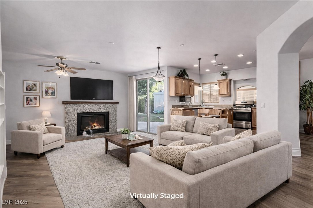 135 Broken Putter Way Las Vegas, NV 89148 - Photo 14 of 40 virtually staged to show this room as a family room