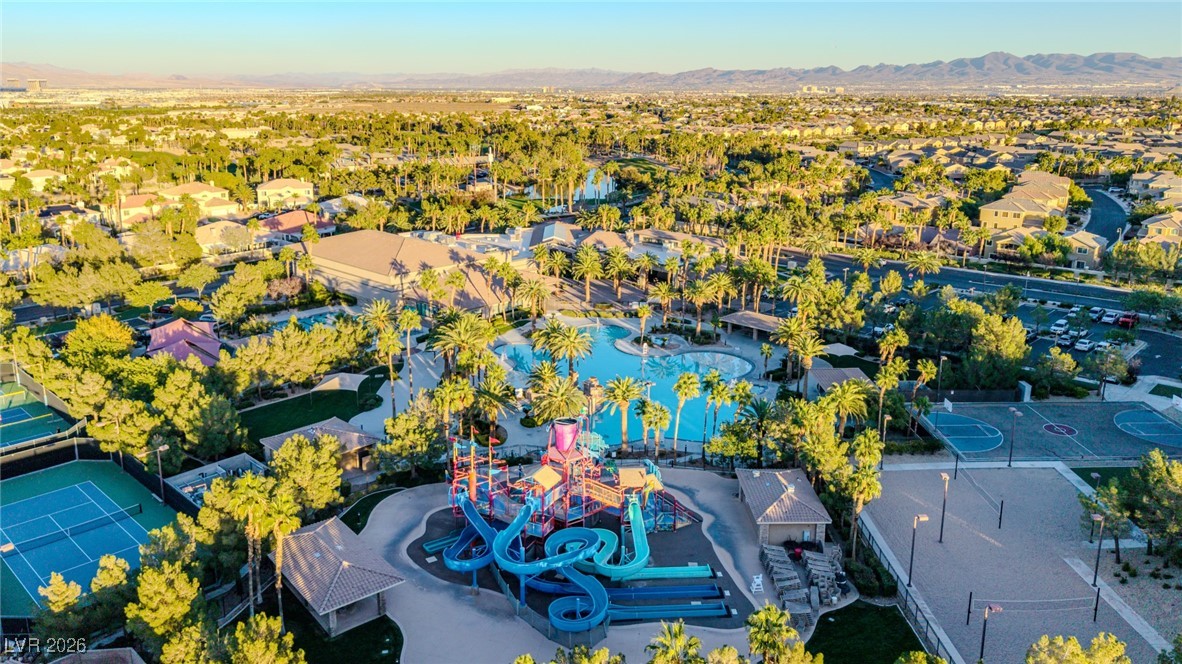 135 Broken Putter Way Las Vegas, NV 89148 - Photo 32 of 40 Aerial perspective of suburban area with mountains