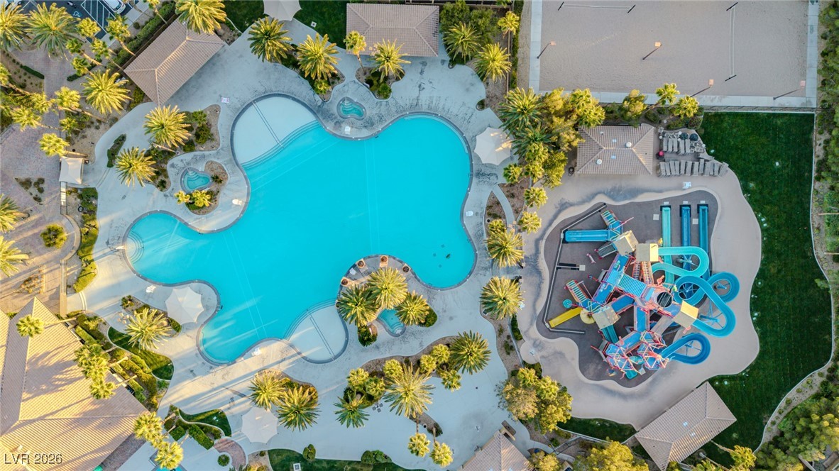 135 Broken Putter Way Las Vegas, NV 89148 - Photo 37 of 40 Bird's eye view of a pool
