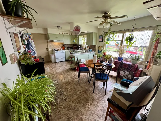 a living room filled with furniture