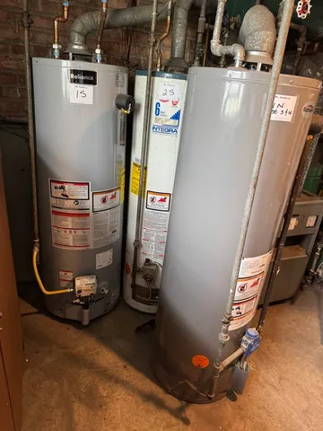 a view of water heater room