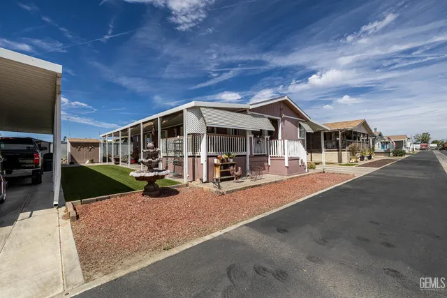 a view of a house with a patio