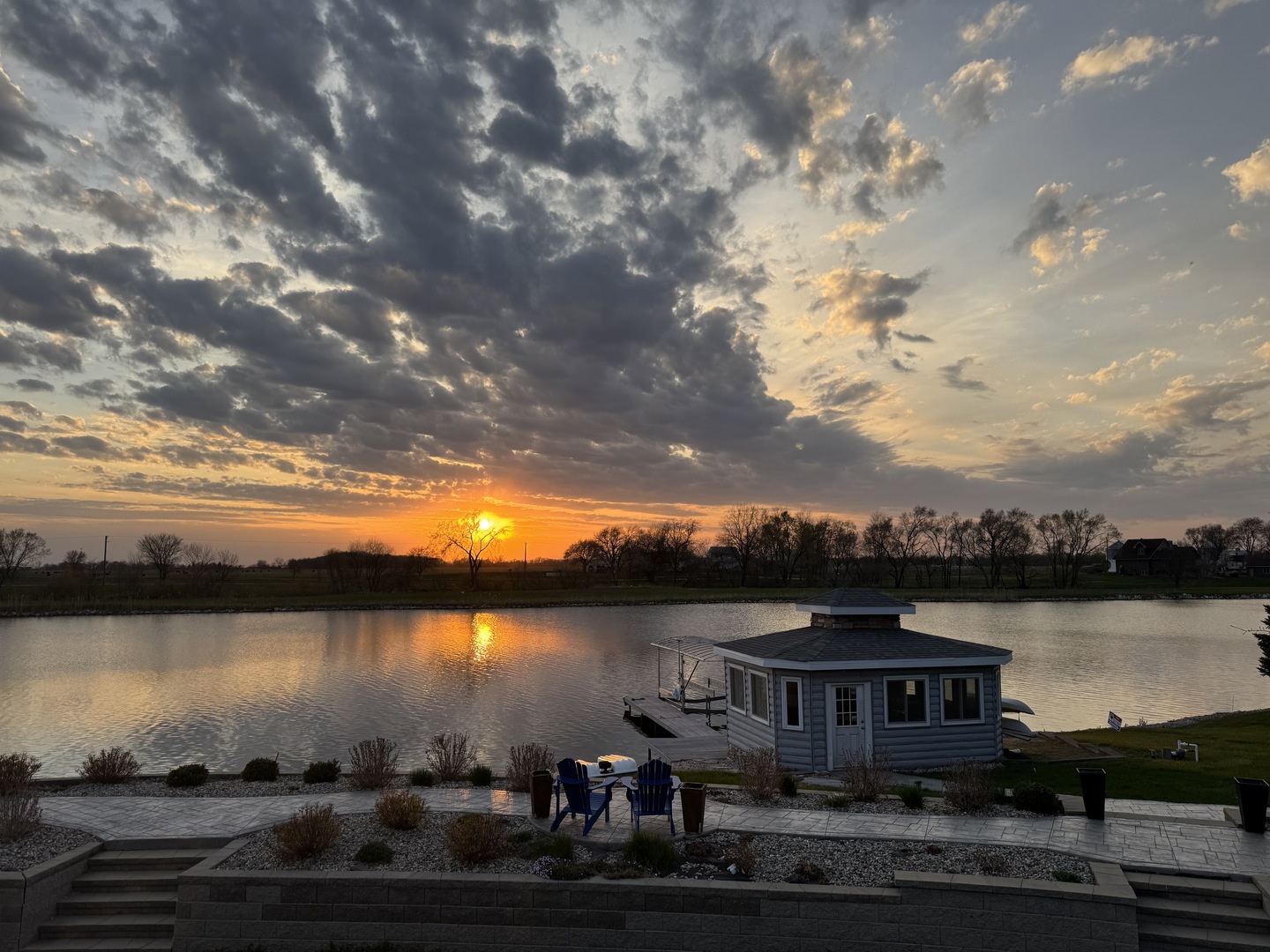 8726 East Goodfarm Road Gardner, IL 60424 - Photo 12 of 12 a view of a lake with outside space