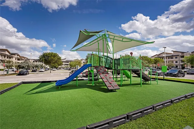 a view of a building with a street