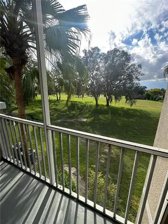 a view of a wooden deck