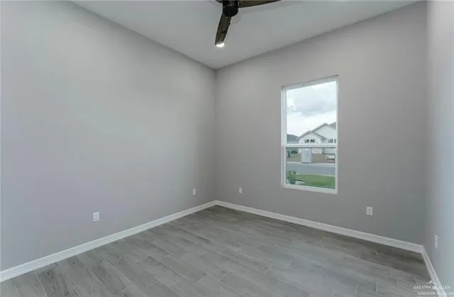 a view of a room with rack on the wall