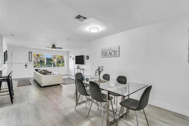 a view of livingroom with furniture and wooden floor