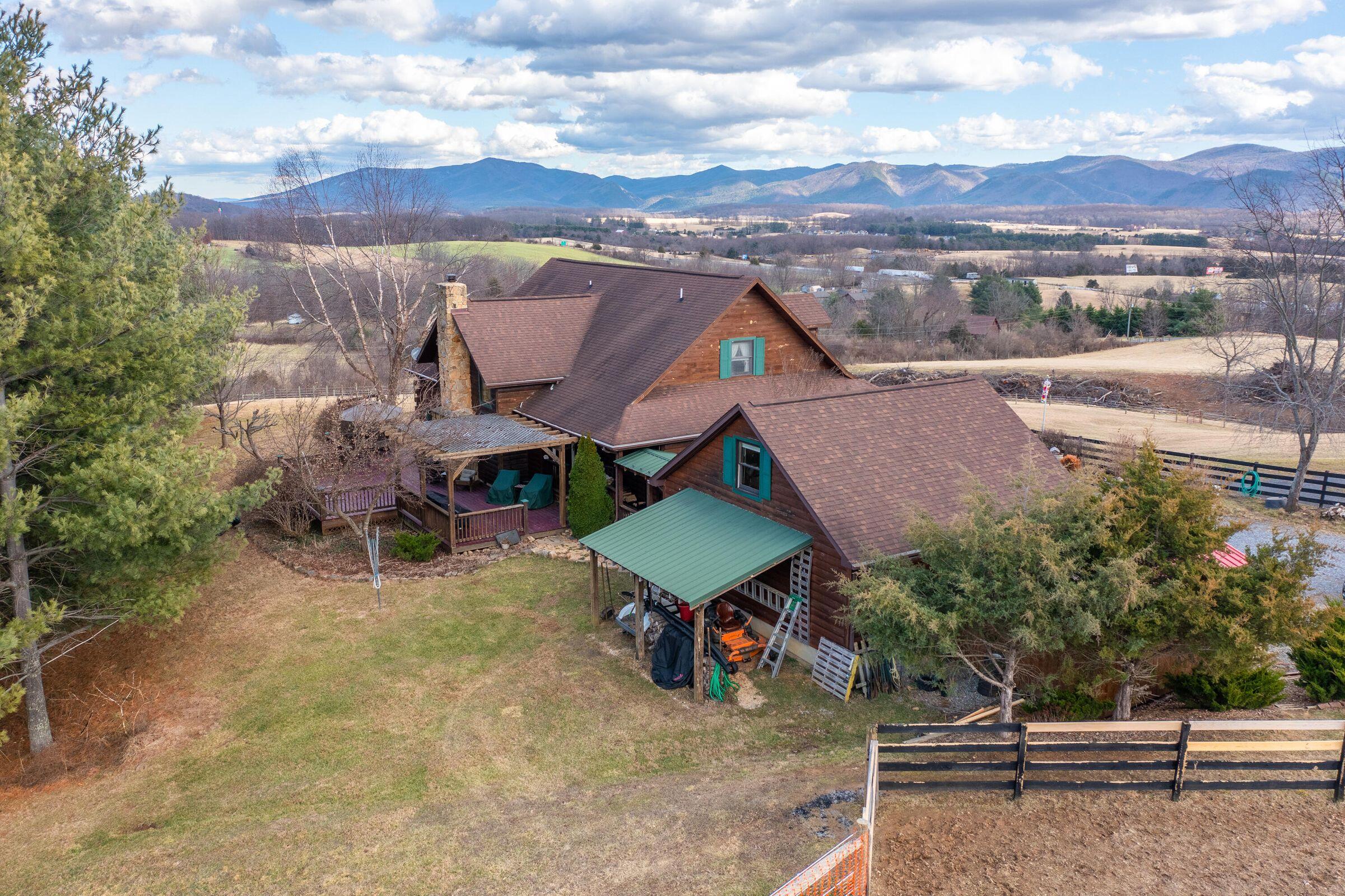 80 Good View Drive Raphine, VA 24472 - Photo 49 of 59 an aerial view of a house with a yard and a garage