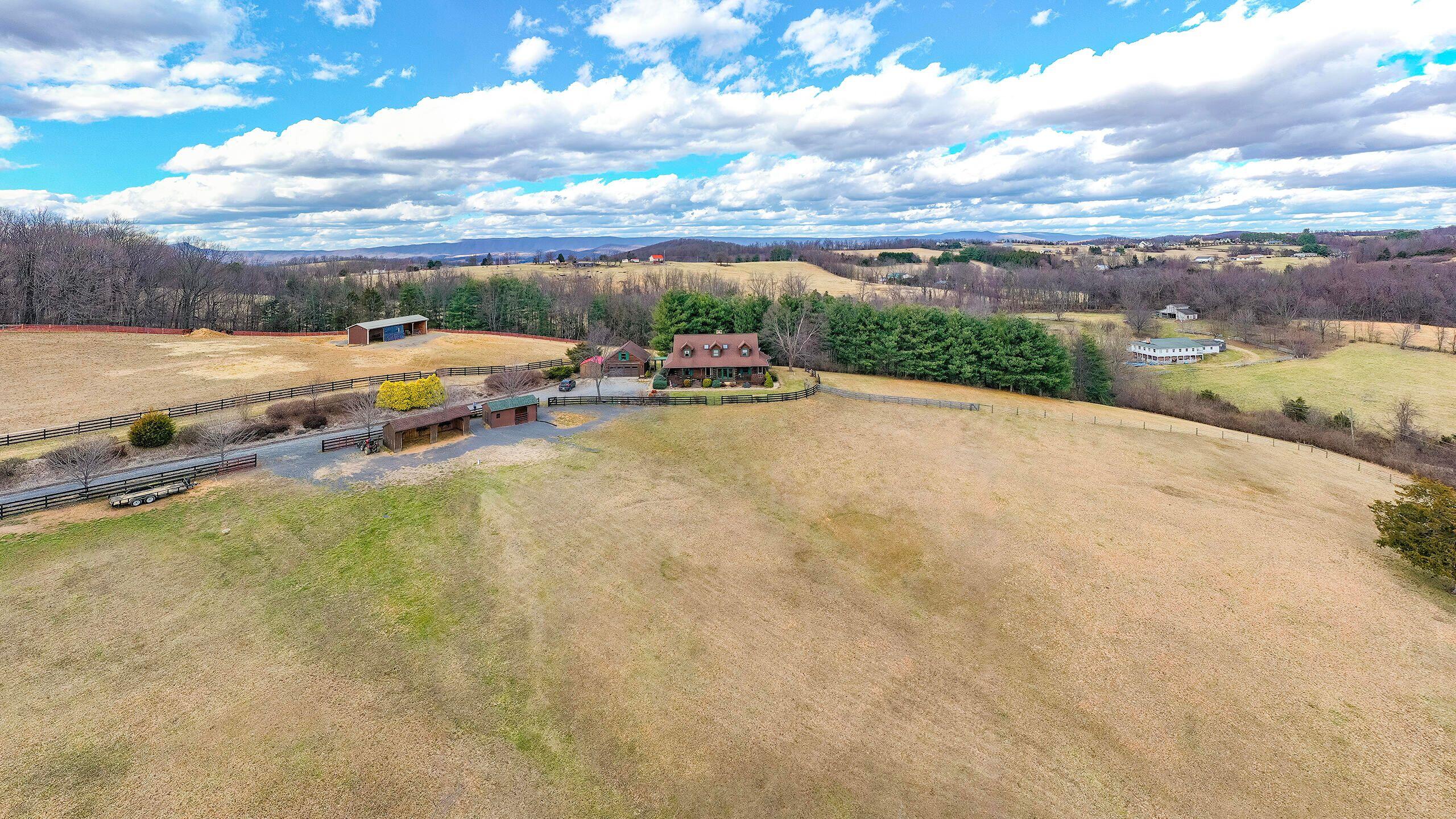 80 Good View Drive Raphine, VA 24472 - Photo 58 of 59 a view of outdoor space with swimming pool and mountain view