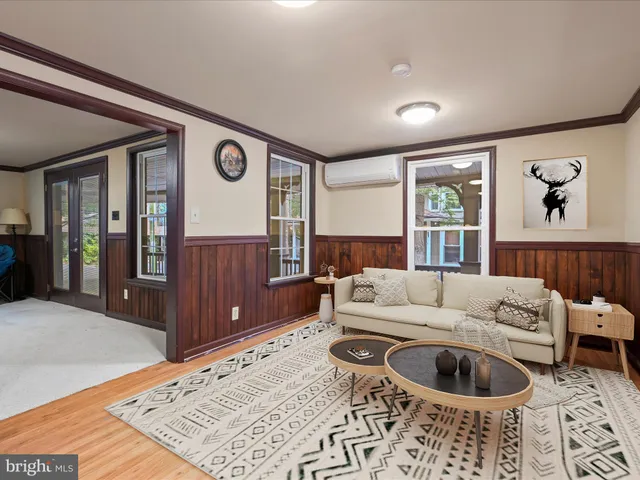 a view of an empty room and window