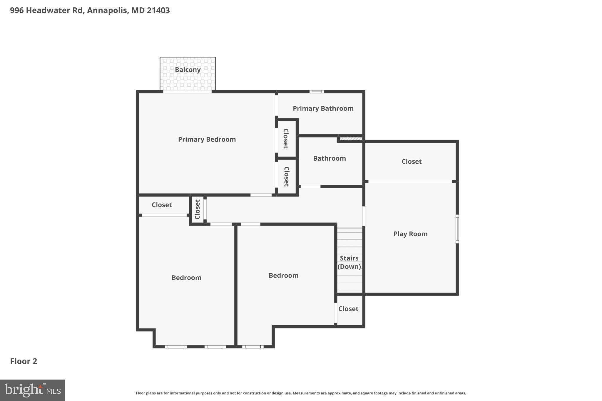 996 Headwater Road Annapolis, MD 21403 - Photo 56 of 59 Spacious second-floor layout design.