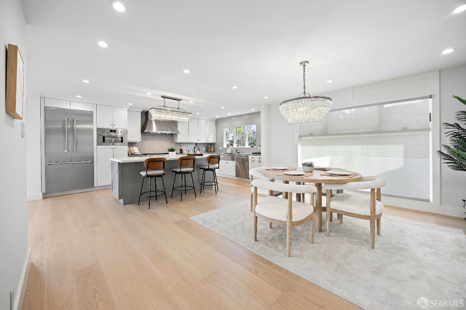 1270 Roble Road Millbrae, CA 94030 - Photo 15 of 61 a dining area with a table and chairs