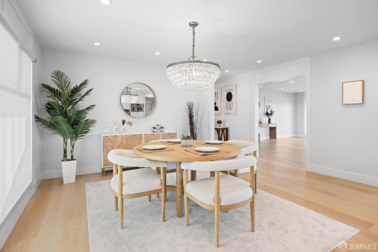 1270 Roble Road Millbrae, CA 94030 - Photo 21 of 61 a view of a dining room with furniture and window