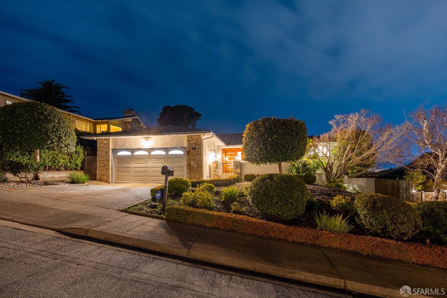 1270 Roble Road Millbrae, CA 94030 - Photo 58 of 61 a front view of a house with yard