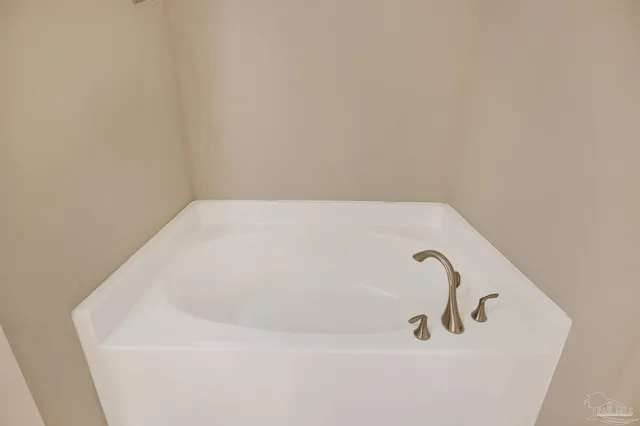 a close up of a bathtub