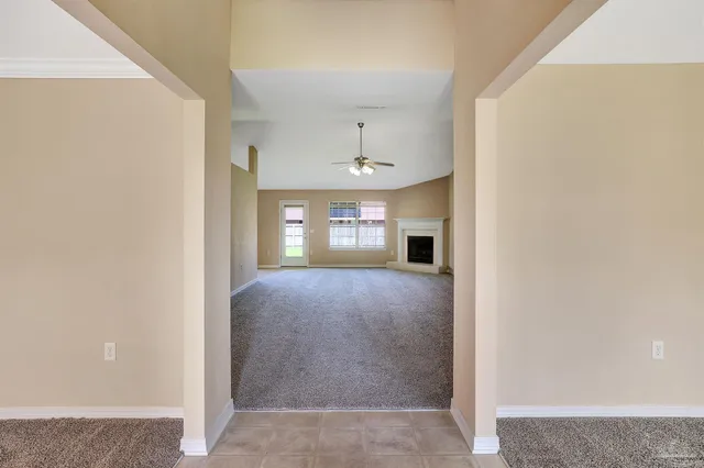 a view of livingroom and window