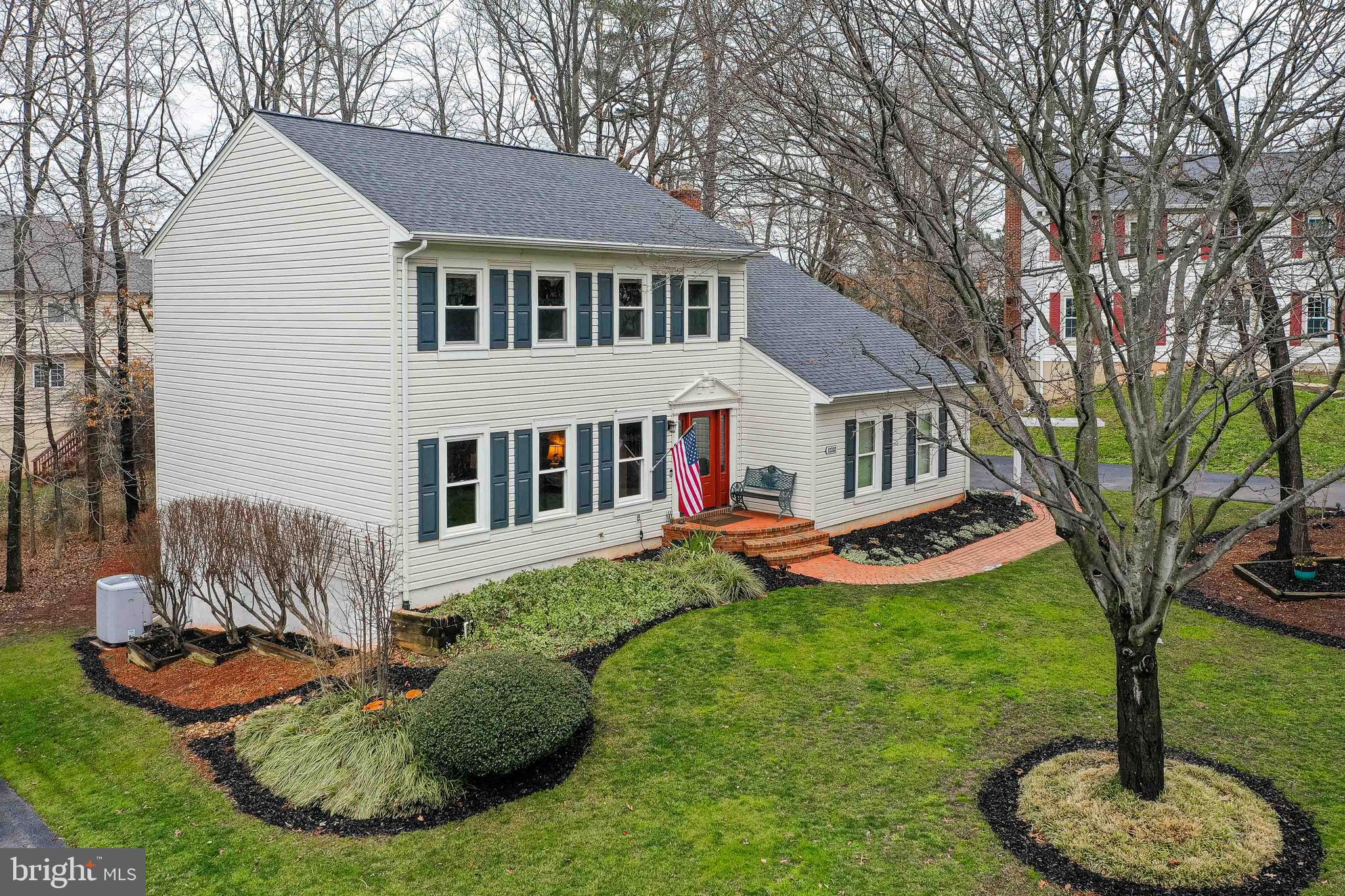 12332 Washington Brice Road Fairfax, VA 22033 - Photo 12 of 54 Aerial View of Front of Home with Brick Walkway!