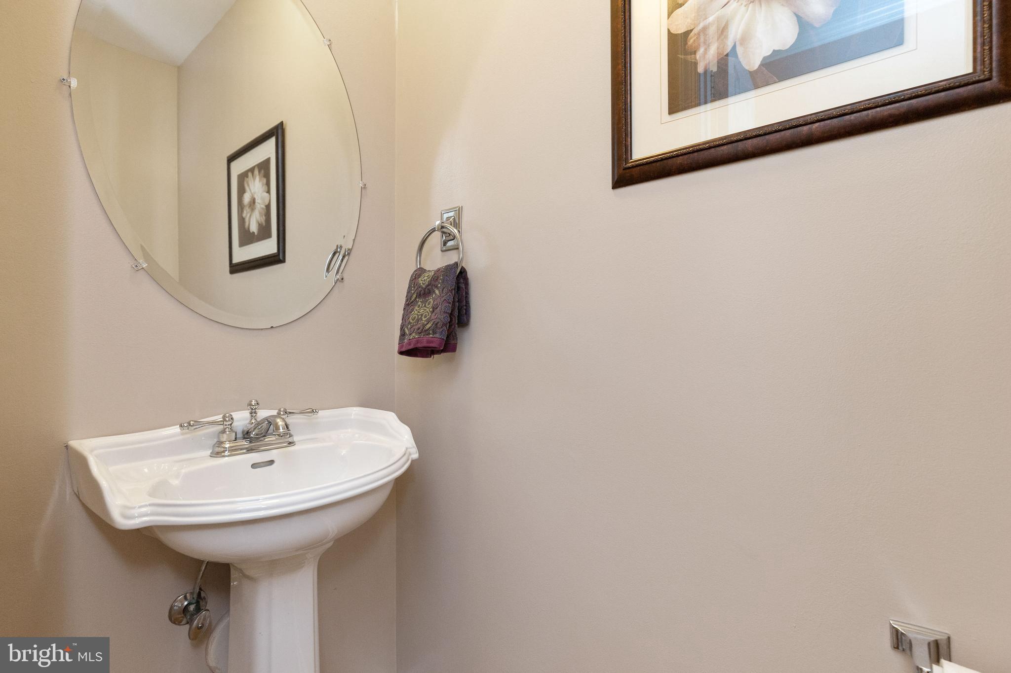 12332 Washington Brice Road Fairfax, VA 22033 - Photo 31 of 54 Powder Room with Pedestal Sink & Updated Light!